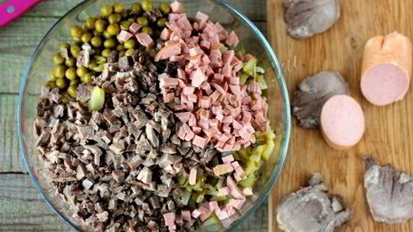 салат оливье со свиным языком