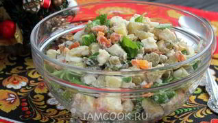 Салат Оливье вегетарианский