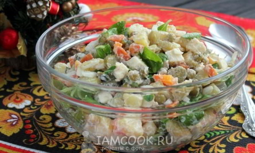 Рецепт салат оливье вегетарианский