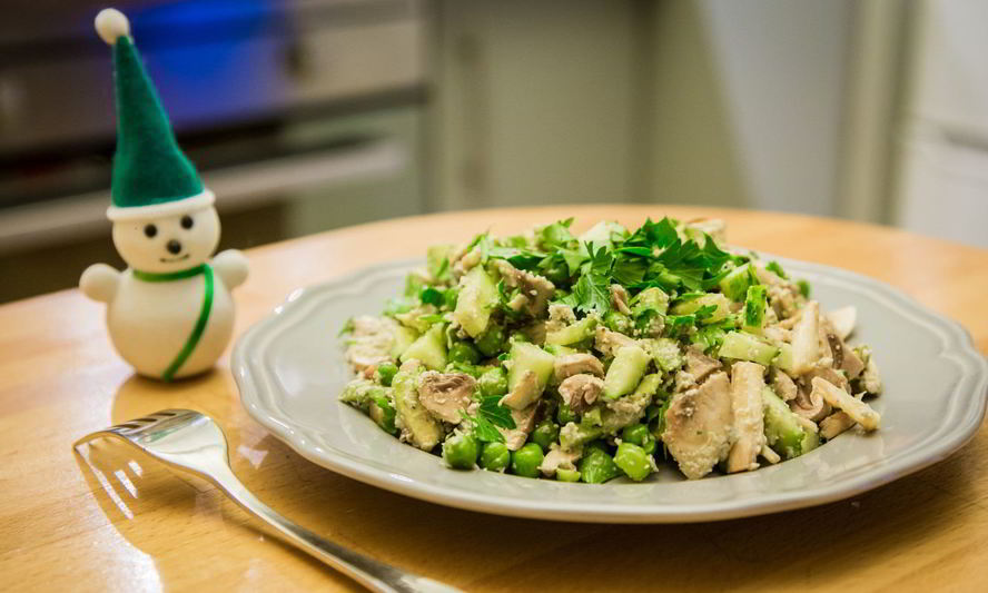 Рецепт сыроедный оливье