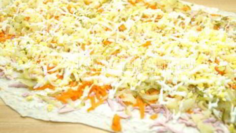 закуска оливье-рулет