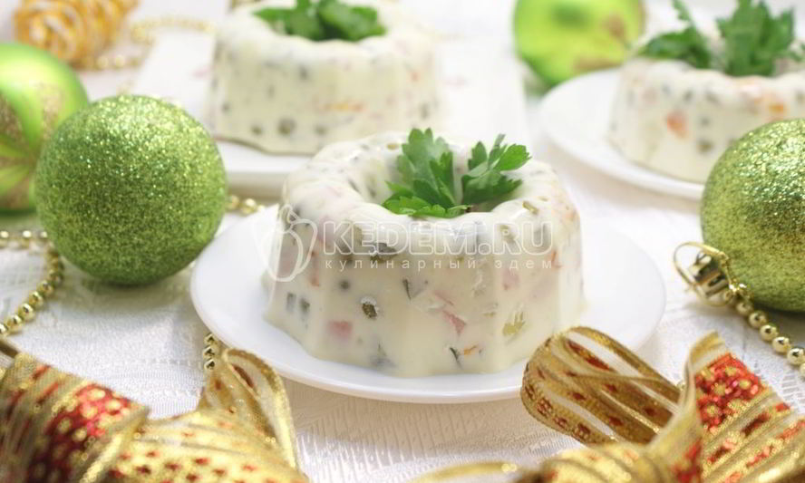 Рецепт заливное оливье