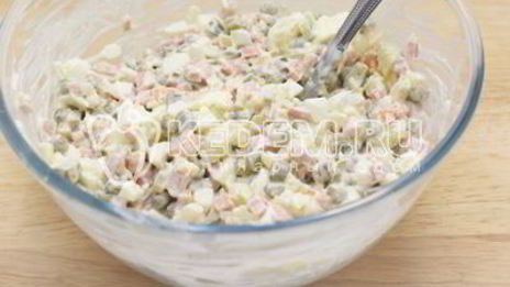 заливное оливье