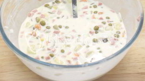 заливное оливье