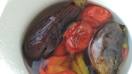 острый салат из запеченных овощей