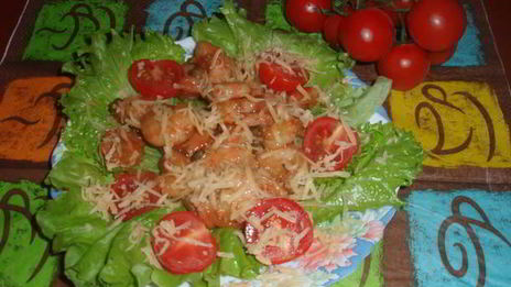 простой салат с креветками