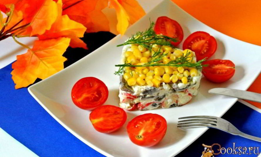 Рецепт салат грибная фантазия