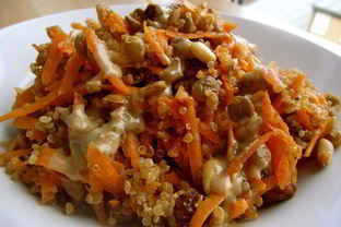 Салат из чечевицы с морковью