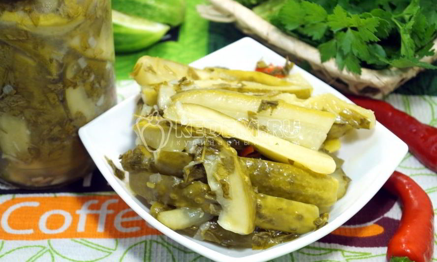 Рецепт салат из огурцов пальчики оближешь