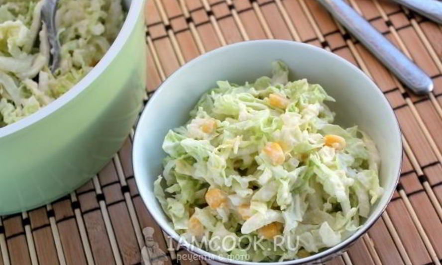 Рецепт салат из пекинской капусты с сыром