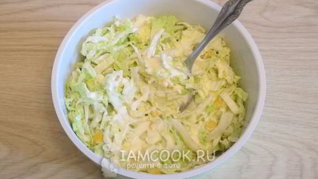 салат из пекинской капусты с сыром