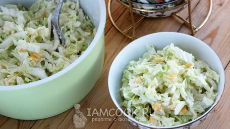 салат из пекинской капусты с сыром