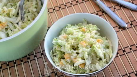 салат из пекинской капусты с сыром