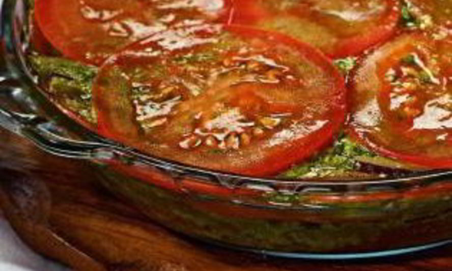 Рецепт салат из помидоров с песто