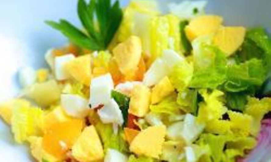 Рецепт салат из помидоров с яйцом