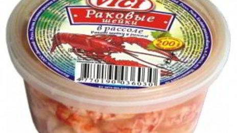 салат из угря и раков