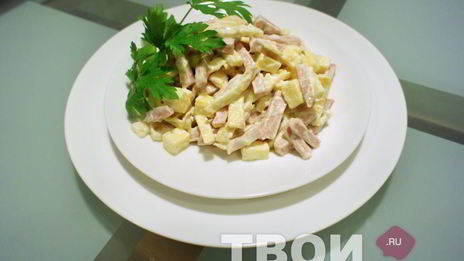салат из вареной колбасы