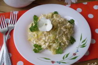 Салат из зеленой фасоли с яйцами