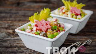 Салат копченый