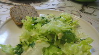 Французский зеленый салат Мимоза