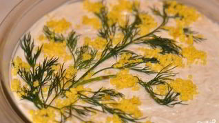 Мимоза с маслом и сыром