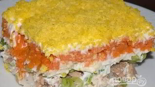 Мимоза с рисом