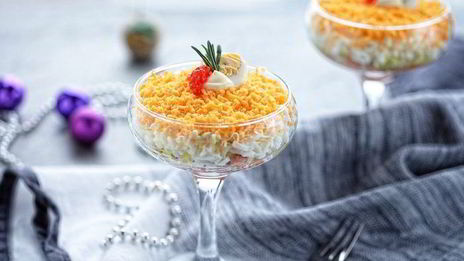 мимоза в бокале