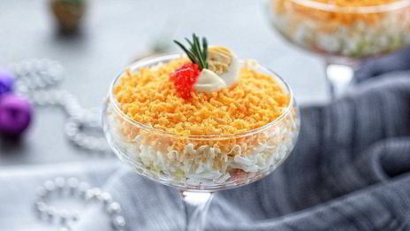 мимоза в бокале