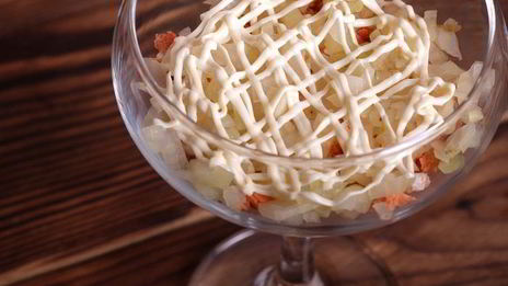 мимоза в бокале