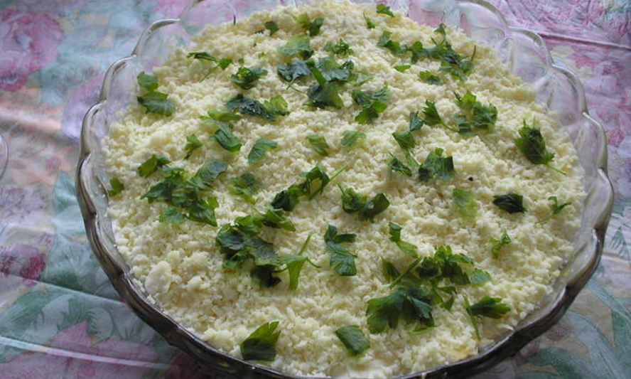 Рецепт мимоза