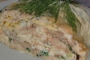 Рулет Мимоза в лаваше