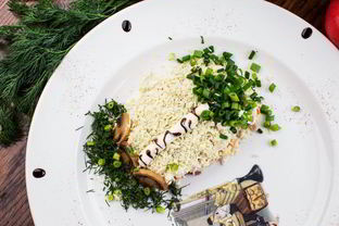 Салат Мимоза Береза