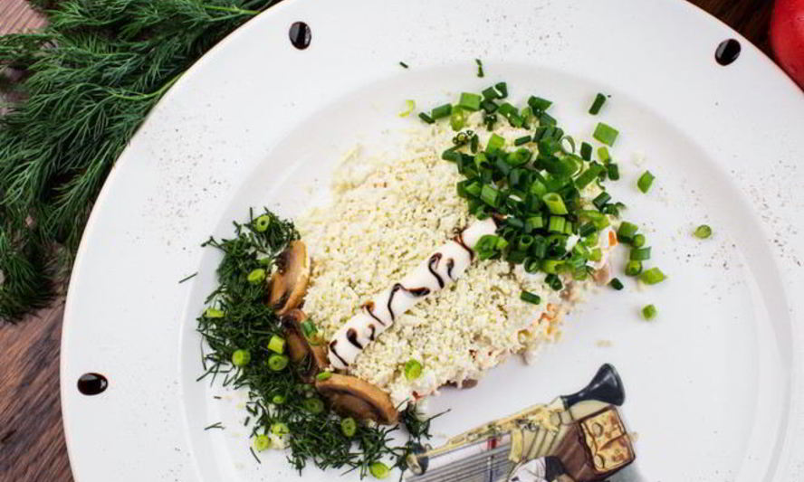 Рецепт салат мимоза береза