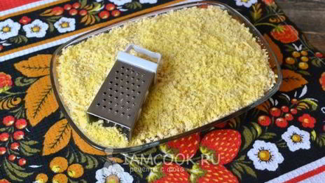 салат мимоза без картошки и моркови