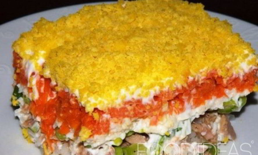 Рецепт салат мимоза с горбушей