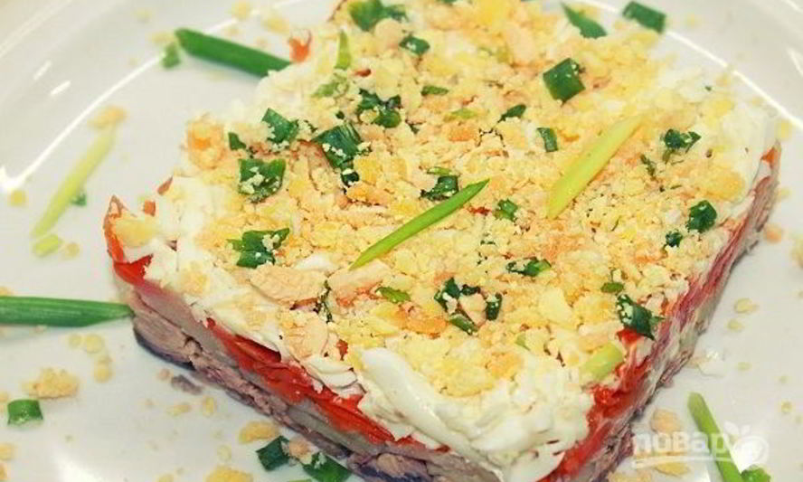 Рецепт салат мимоза с консервированной горбушей