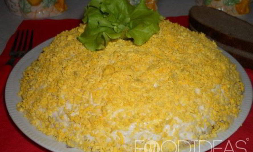 Рецепт салат мимоза с плавленым сыром