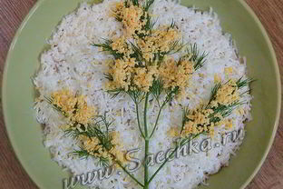 Салат Мимоза с сыром