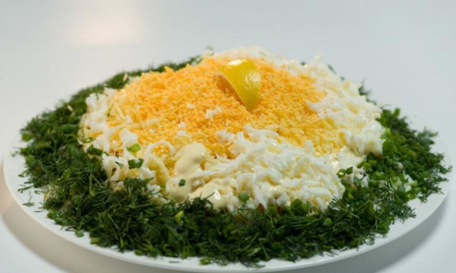 Рецепт салат мимоза в новом стиле