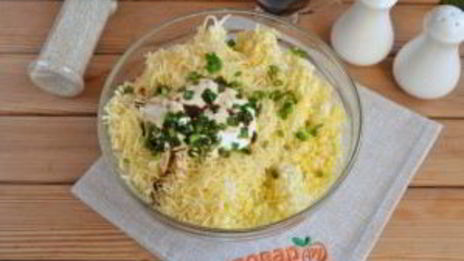 салатные шарики мимоза