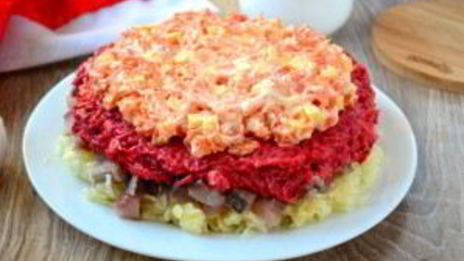 салат наваждение с селедкой