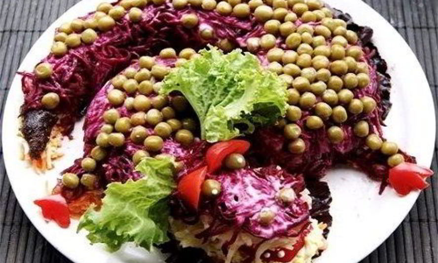 Рецепт салат новогодний дракон