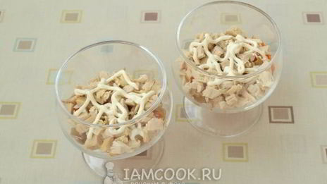 салат орхидея с чипсами