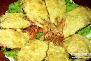 Горбуша, запеченная под шубой