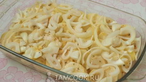 картошка под шубой в духовке