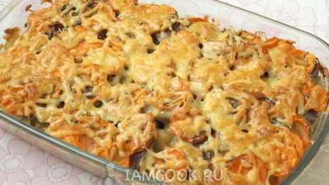 картошка под шубой в духовке