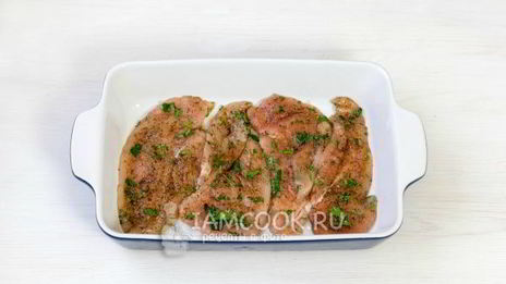 куриная грудка под шубой в духовке