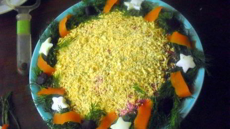 новогодняя сельдь под шубой