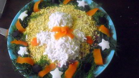 новогодняя сельдь под шубой