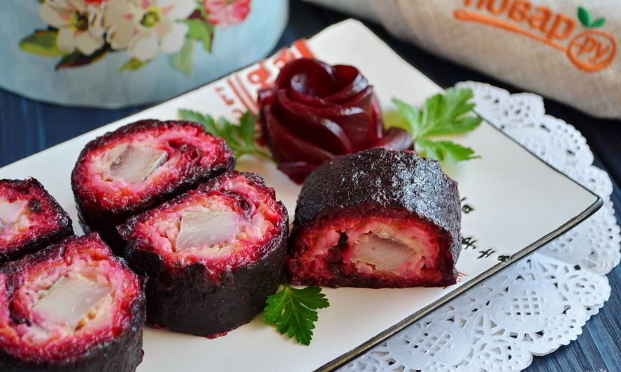 Рецепт роллы селедка под шубой